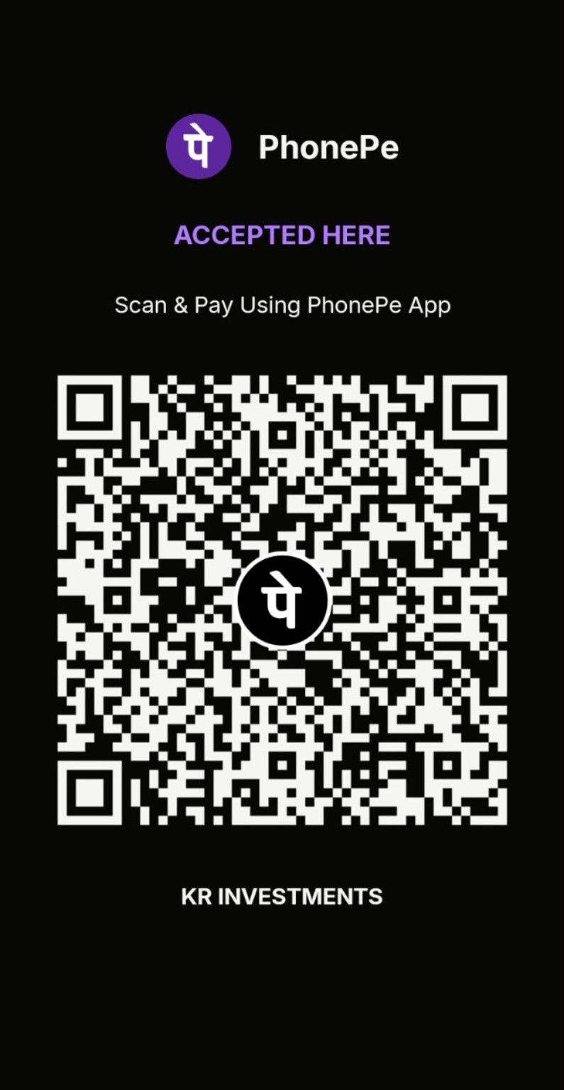 PhonePe QR code for KR INVESTMENTS